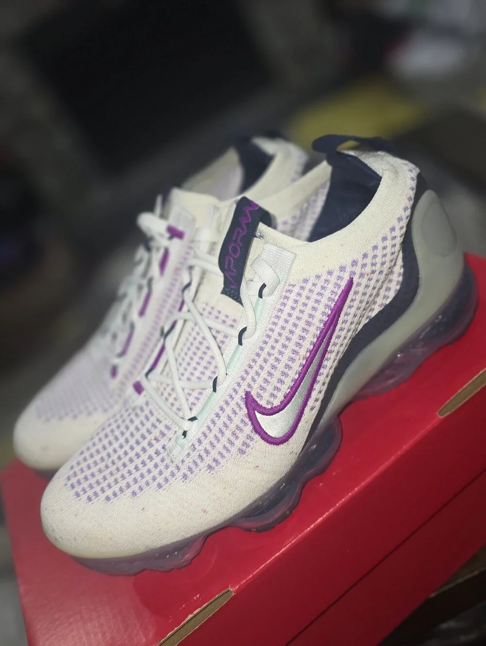 Nike Air VaporMax 2021 FK Violet Frost Midnight Navy Sneakers